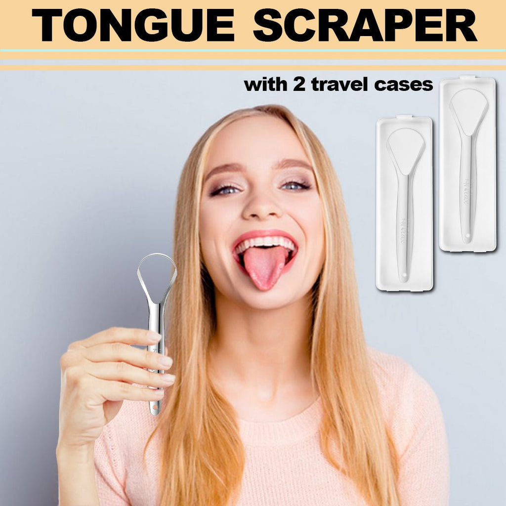 [2PKS] KN FLAX Tongue Scraper with Cases | Medical Grade - KN FLAX