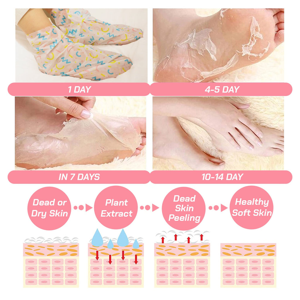 [4PKS] Silky Smooth Foot Peeling Mask | Made in Korea - KN FLAX