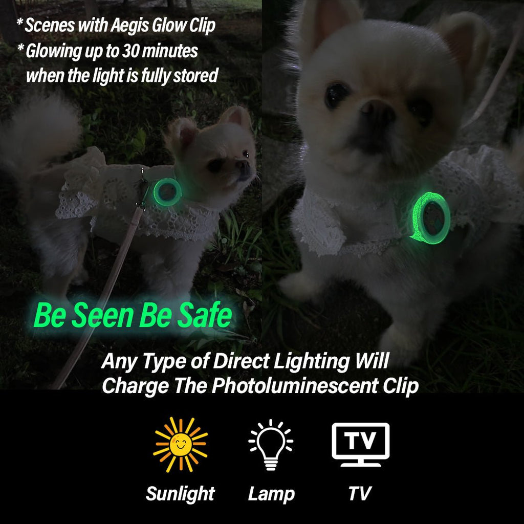 Aegis GLOW Calming Clip for Dog | 100% Natural Oil Helps your Dogs feel Safe and Happy - KN FLAX