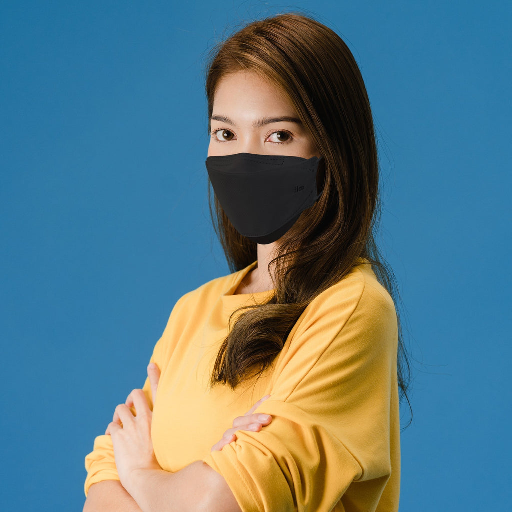 [100PCS] KN Flax KF94 BLK Mask | Made in Korea | FDA Registered - KN FLAX