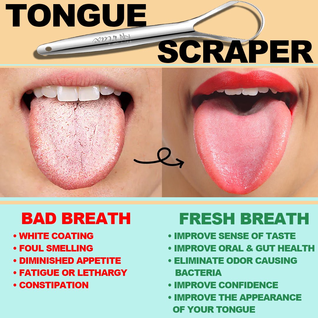 [2PKS] KN FLAX Tongue Scraper with Cases | Medical Grade