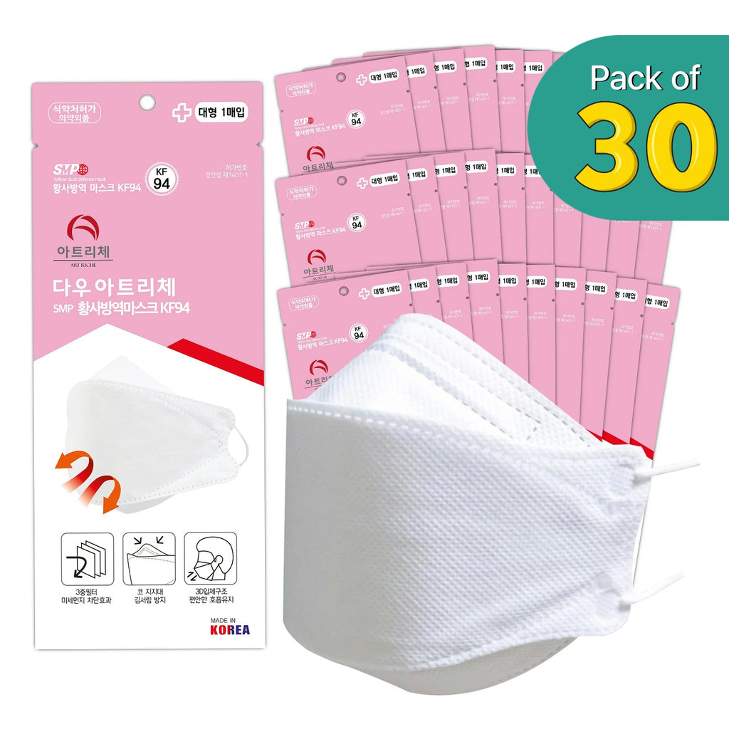 [30PCS] KF94 Protective Mask for Adult | Made in Korea - KN FLAX