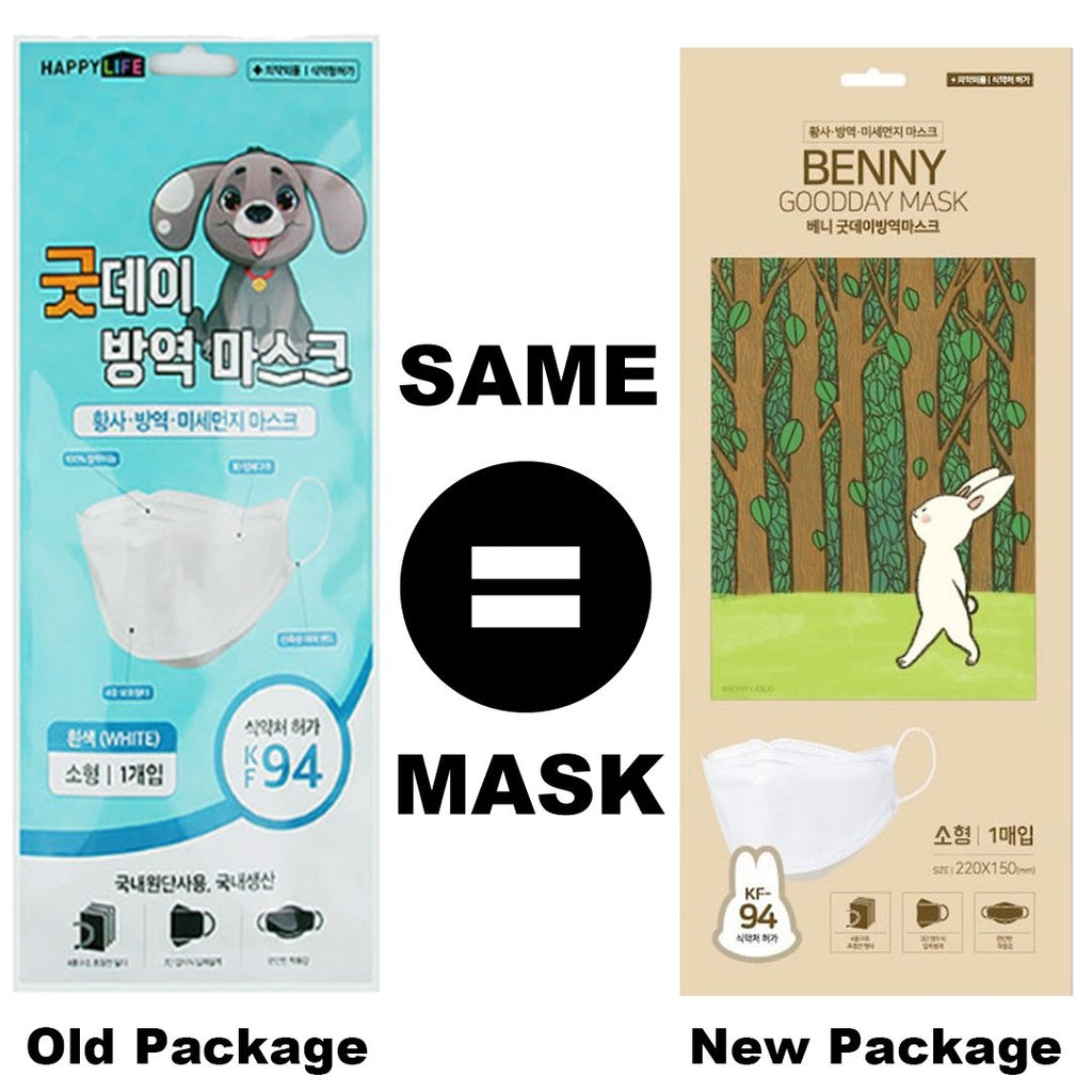 [50PCS] Goodday Kids KF94 Mask Made in Korea | FDA Regd. - KN FLAX