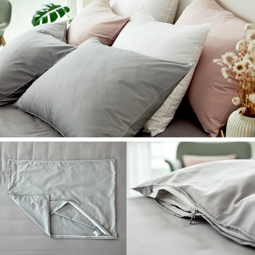 [Made in Korea] Modal & Egypt Cotton Duvet Cover Set in Grey - KN FLAX